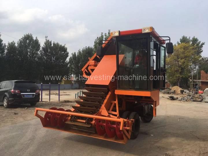 Salt harvester machine function
