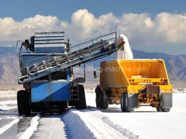 Salt harvester machine