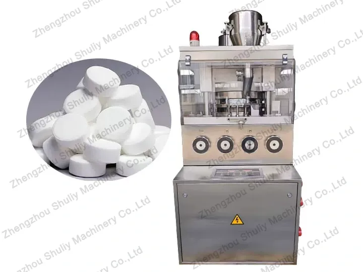 Water softener salt tablet machine